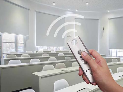 Motorised Blinds in a college lecture theatre